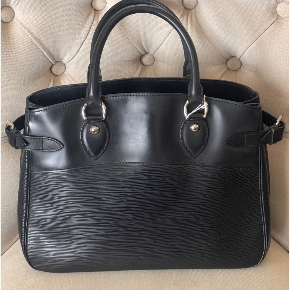 Louis Vuitton Black Epi Leather Satchel Handbag - Picture 3 of 14